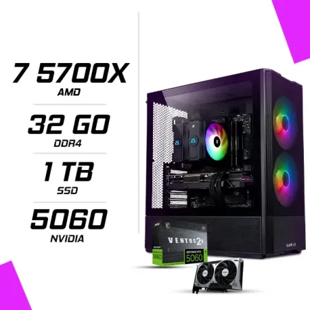 PC Gamer AMD Ryzen 7 5700X MSI RTX 5060 8G