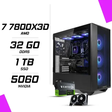 PC Gamer AMD Ryzen 7 7800X3D MSI RTX 5060 8G