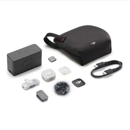 DJI MIC MINI 2 (1 TX + 1 MOBILE RX + BOITIER DE RECHARGE)