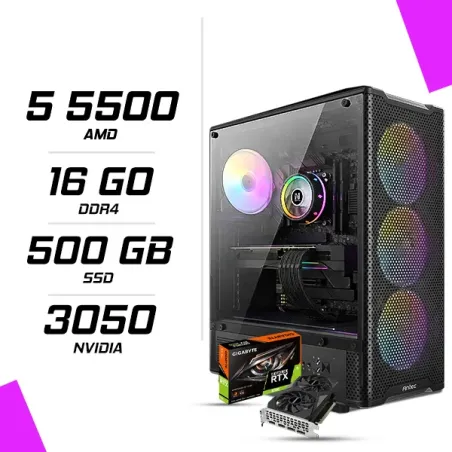 PC Gamer AMD Ryzen 5 5500 RTX 3050 6G