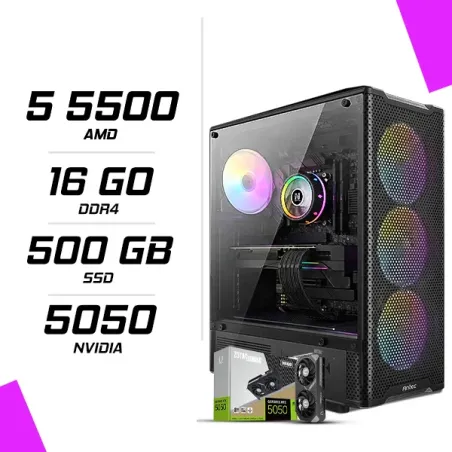 PC Gamer AMD Ryzen 5 5500 RTX 5050 8G