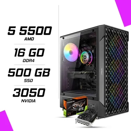 PC Gamer AMD Ryzen 5 5500 RTX 3050 6G