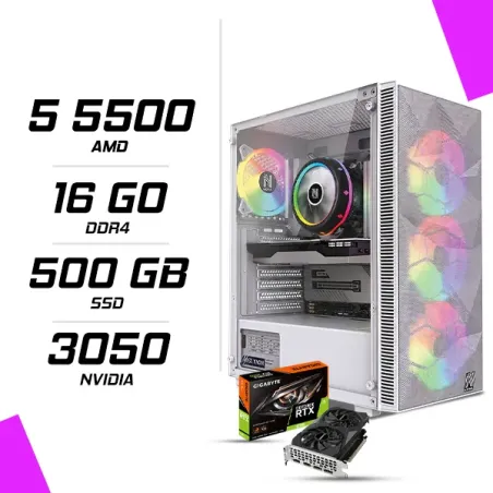 PC Gamer AMD Ryzen 5 5500 RTX 3050 6G