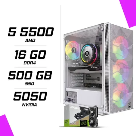 PC Gamer AMD Ryzen 5 5500 RTX 5050 8G