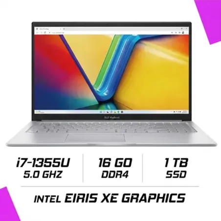 ASUS VIVOBOOK 15 X1504VA-BQ2959W Intel i7-1355U/16GB DDR4/1TB SSD/15.6"/Windows11 – Cool Silver