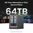 UGREEN NAS 2 BAIES 76TB DXP2800 (25369)
