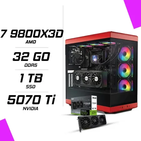PC Gamer AMD Ryzen 7 9800X3D MSI RTX 5070 Ti 16G