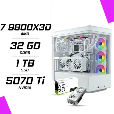 PC Gamer AMD Ryzen 7 9800X3D RTX 5070 Ti AERO OC 16G