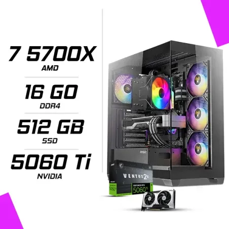 PC Gamer AMD Ryzen 7 5700X MSI RTX 5060 Ti 8G