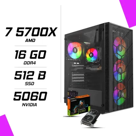 PC Gamer AMD Ryzen 7 5700X RTX 5060 8G