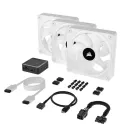 CORSAIR ICUE LINK QX120 RGB STARTER KIT BLANC
