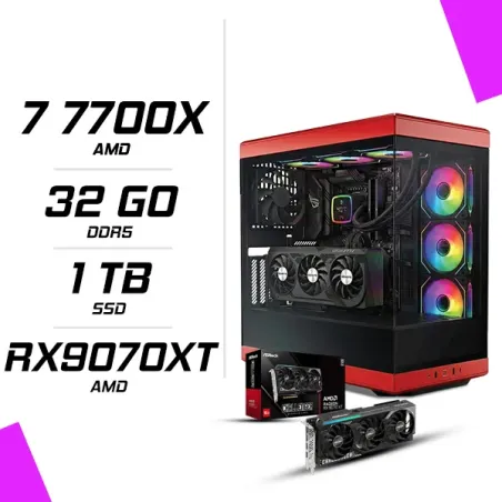 PC Gamer AMD Ryzen 7 7700X RX 9070 XT 16G