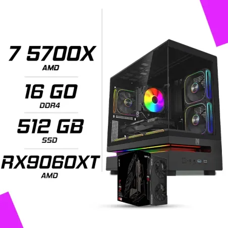 PC Gamer AMD Ryzen 7 5700X RX 9060 XT 16G