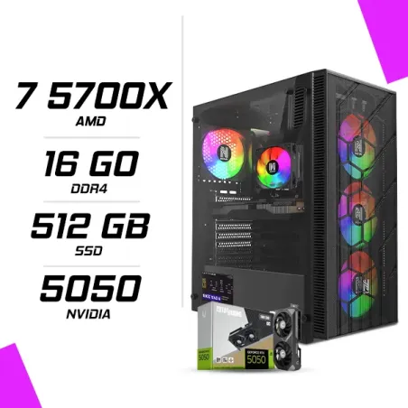 PC Gamer AMD Ryzen 7 5700X RTX 5050 8G