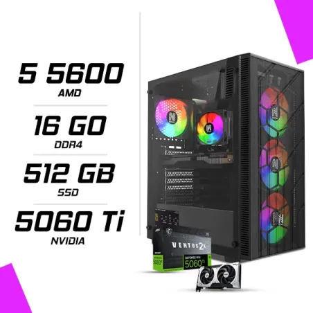 PC Gamer AMD Ryzen 5 5600 RTX 5060 Ti 8G
