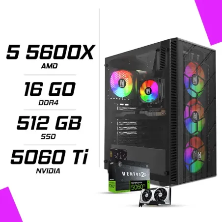 PC Gamer AMD Ryzen 5 5600X RTX 5060 Ti 8G