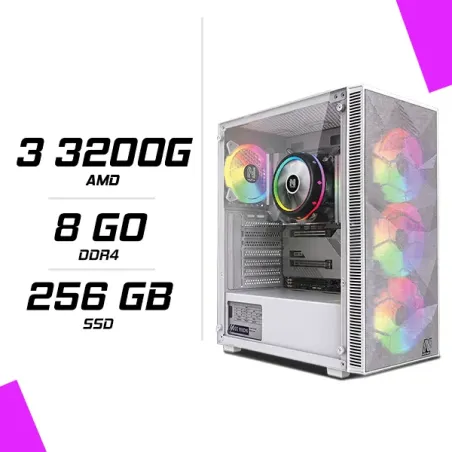 PC Gamer AMD Ryzen 3 3200G BLANC