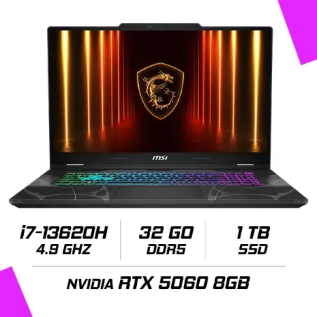 MSI CYBORG 17 B13WFKG-247XMA Intel i7-13620H32GB DDR51TB SSDRTX 5070 8GB17.3 144HzFreeDos