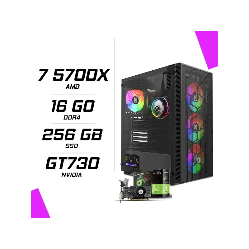 PC Gamer AMD Ryzen 7 5700X GT730 4GB PC Gamer AMD Ryzen 7 5700X GT730 4GB