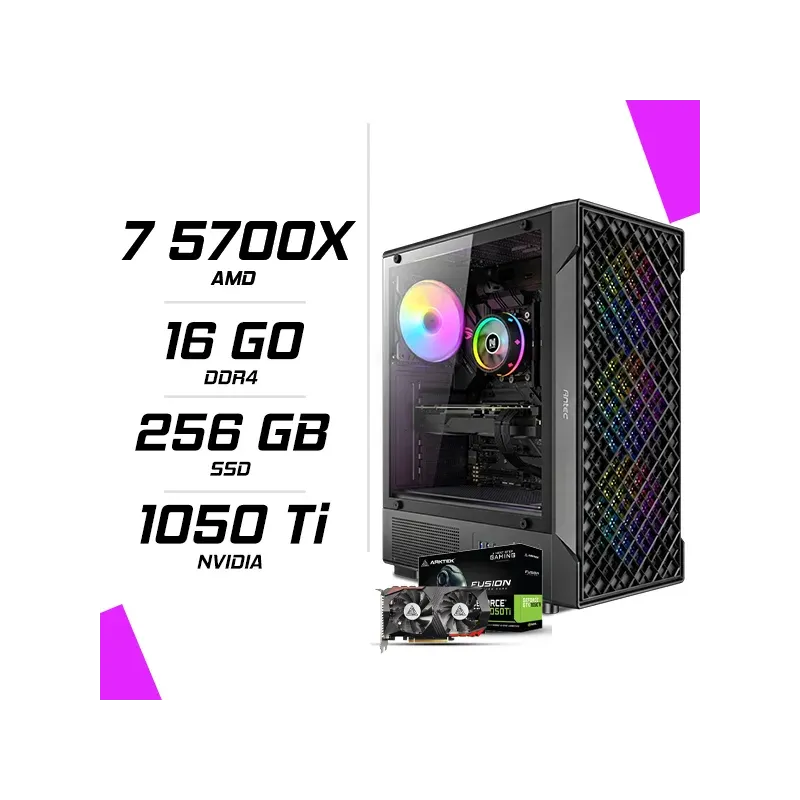 PC Gamer AMD Ryzen 7 5700X GTX 1050 Ti 4GB PC Gamer AMD Ryzen 7 5700X GTX 1050 Ti 4GB