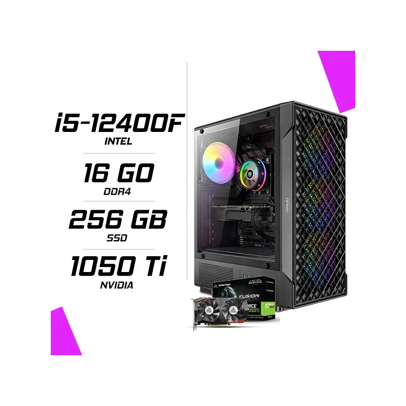 PC Gamer Intel i5-12400F GTX 1050 Ti 4GB PC Gamer Intel i5-12400F GTX 1050 Ti 4GB