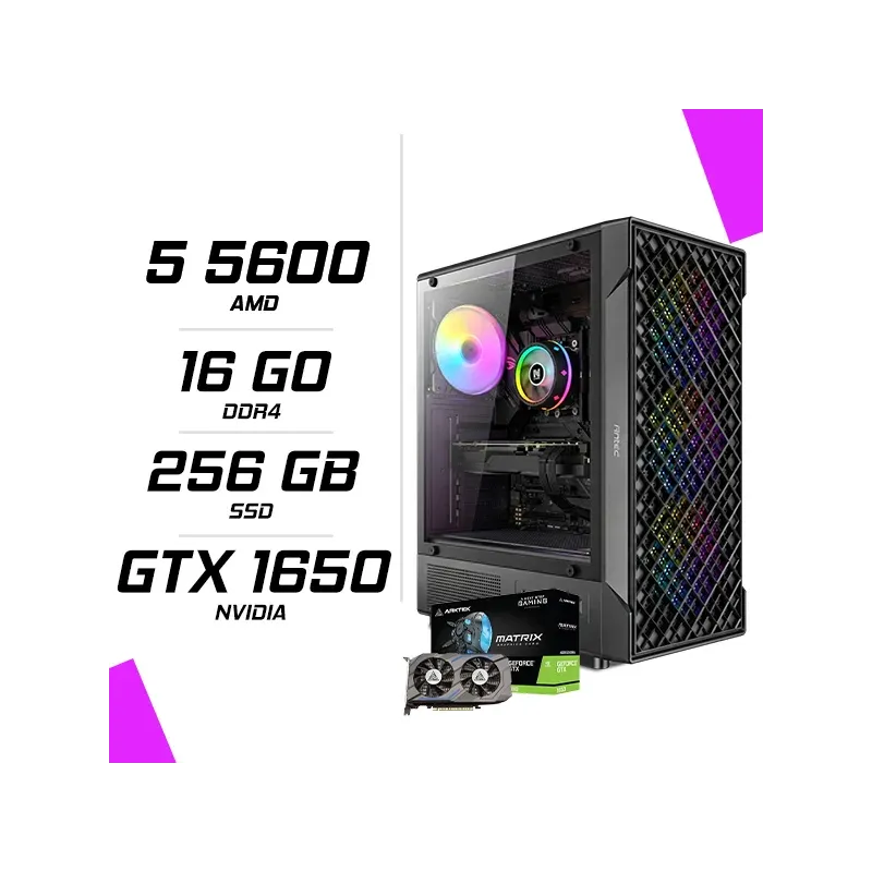 PC Gamer AMD Ryzen 5 5600 GTX1650 4GB PC Gamer AMD Ryzen 5 5600 GTX1650 4GB