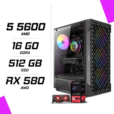 PC Gamer AMD Ryzen 5 5600 RX 580 8GB