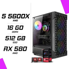 PC Gamer AMD Ryzen 5 5600X RX 580 8GB