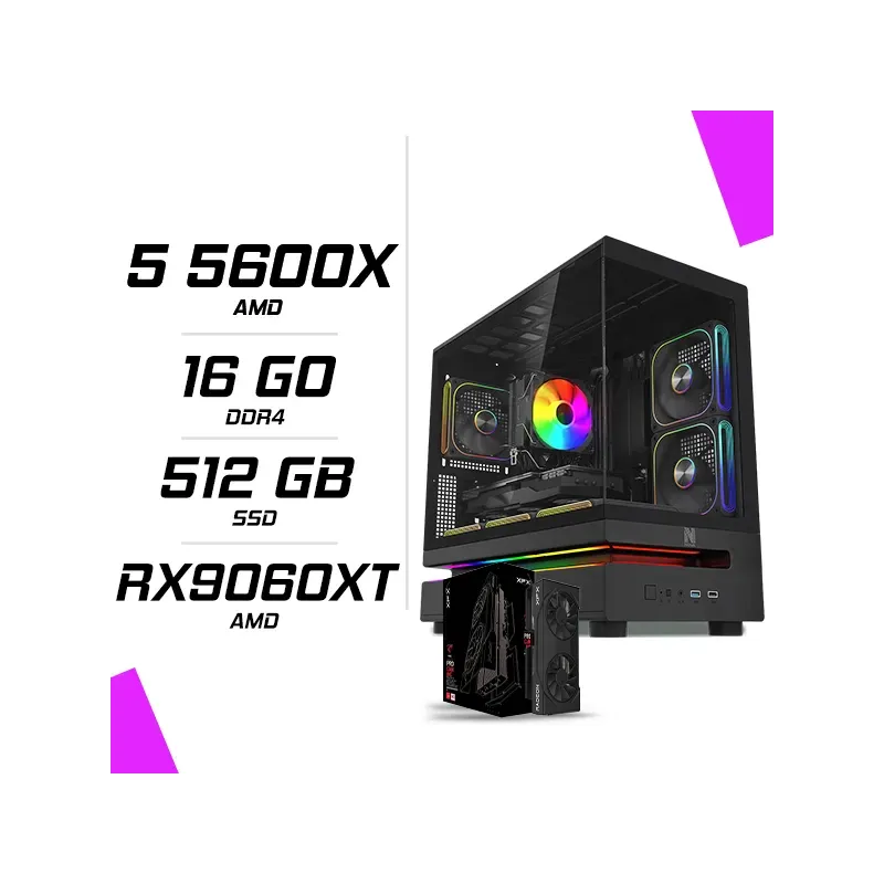 PC Gamer AMD Ryzen 5 5600X RX 9060 XT 16G PC Gamer AMD Ryzen 5 5600X RX 9060 XT 16G