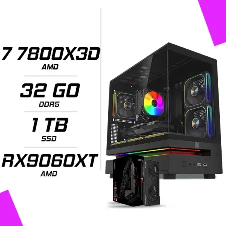 PC Gamer AMD Ryzen 7 7800X3D RX 9060 XT 16G