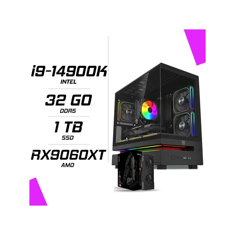 PC Gamer Intel i9-14900K RX 9060 XT 16G PC Gamer Intel i9-14900K RX 9060 XT 16G