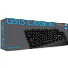 LOGITECH G513 Carbon RGB Mechanical Gaming Keyboard, GX Blue (Clicky) - CARBON