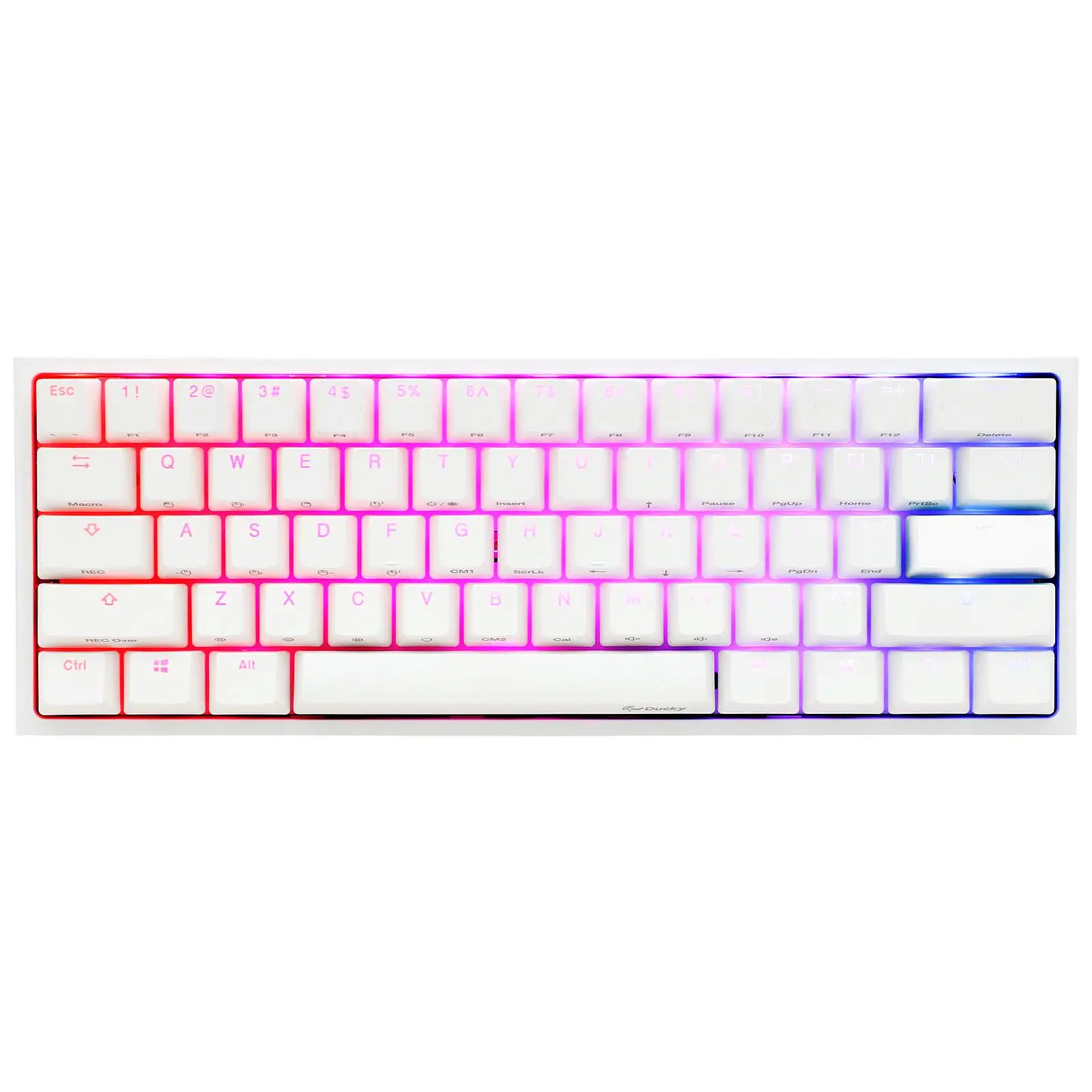 Ducky Channel One 2 Mini RGB Blanc (Cherry MX RGB Silent Red)