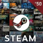 Carte Steam 50 euro