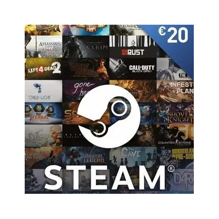 Carte Steam 20 euro