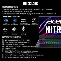 Acer Nitro5 i7 12th gen