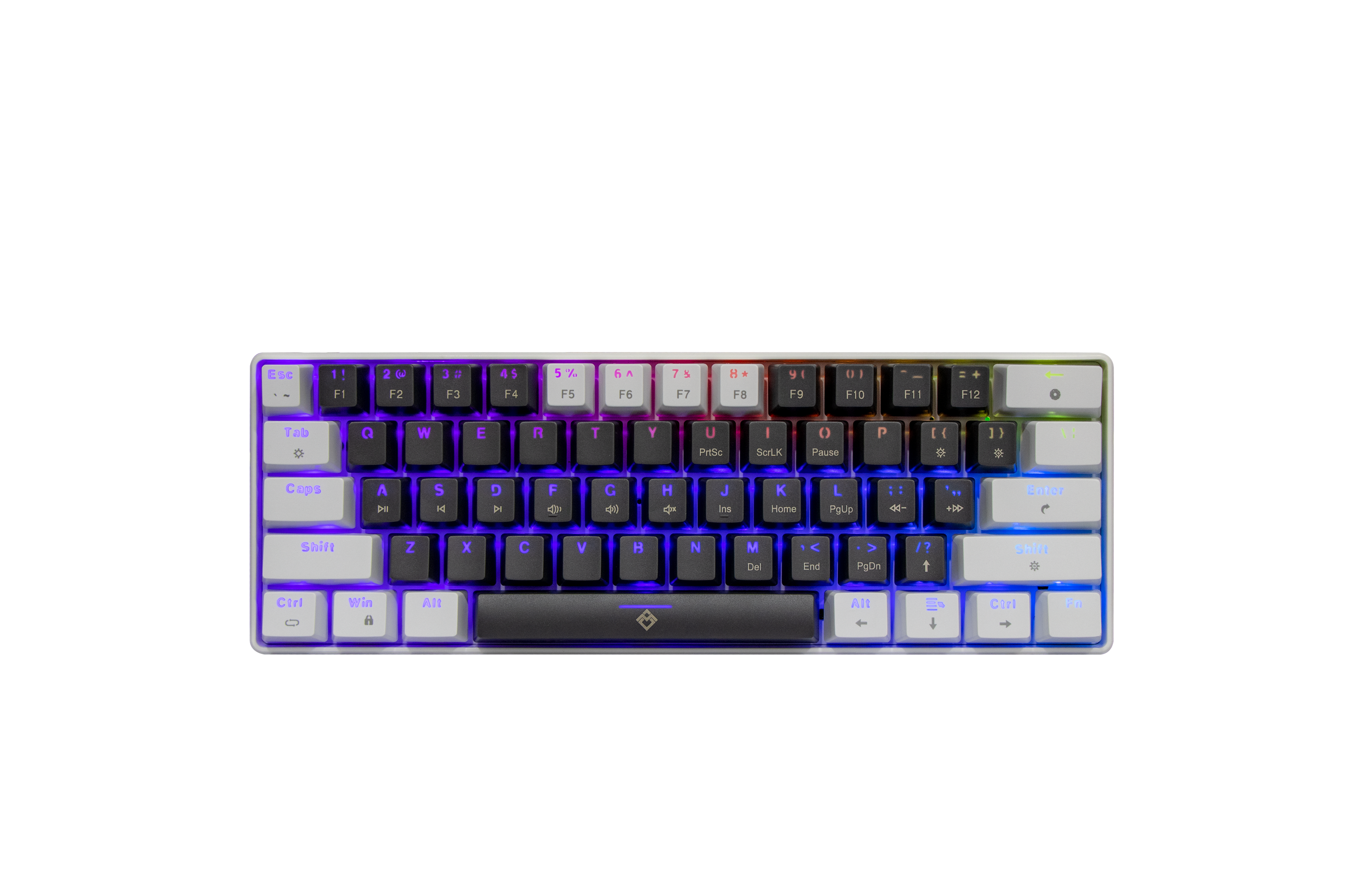 STEP-ONE Mechanical Keyboard (Grey-White)