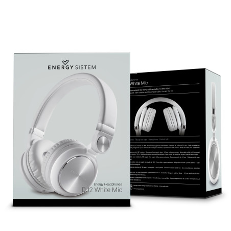 Energy Sistem Casque DJ2 Blanc Mic