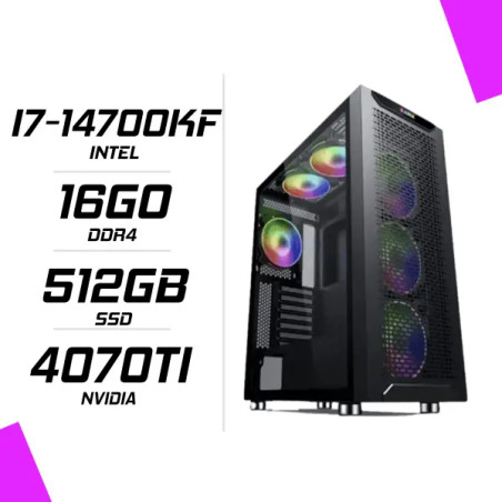 PC Gamer Intel I7 14700KF RTX 4070TI