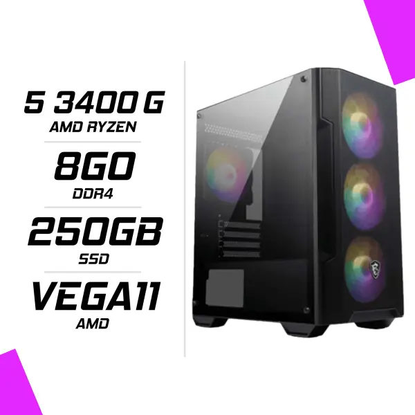 PC Gamer Maroc Ryzen 5 3400G