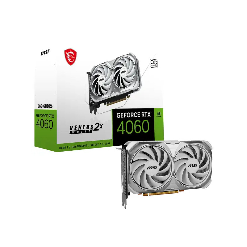 MSI GeForce RTX 4060 VENTUS 2X Blanc 8G OC