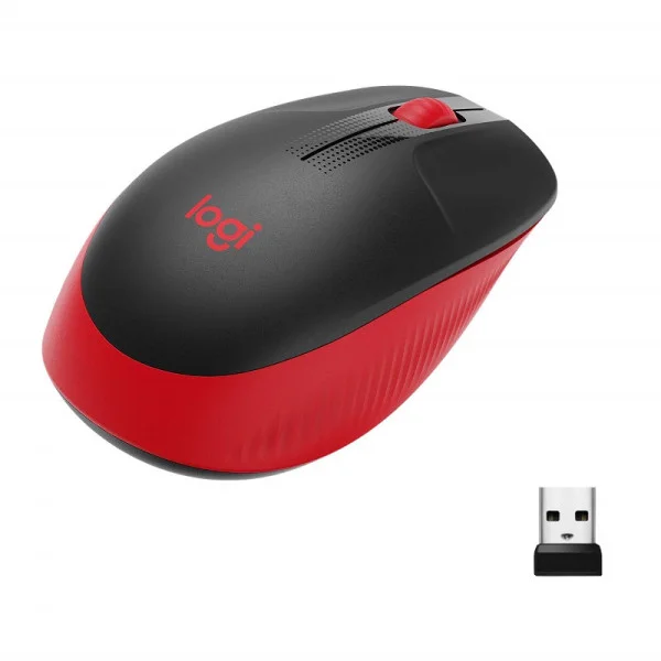 Logitech Souris sans fil M190 (rouge)