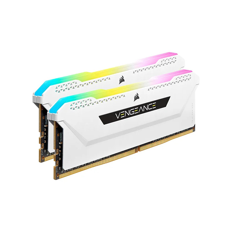 Corsair Vengeance RGB PRO SL 32 Go (2 x 16 Go) DDR4 3600 MHz Blanc