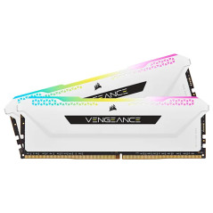 Corsair Vengeance RGB PRO SL 32 Go (2 x 16 Go) DDR4 3600 MHz Blanc