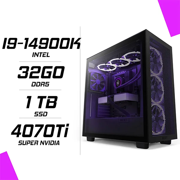 PC Gamer Intel i9-14900K RTX 4070 Ti Super