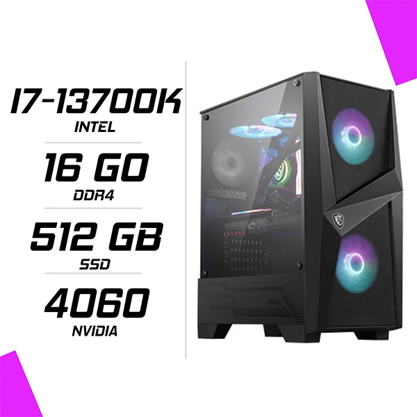 PC Gamer Intel i7-13700K RTX 4060