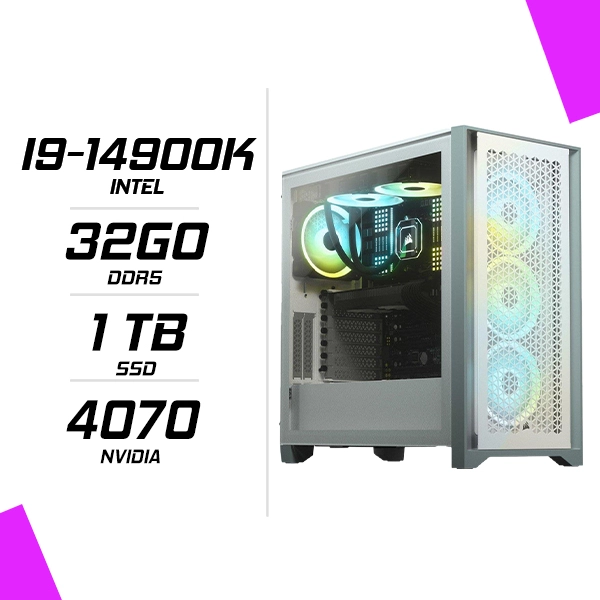 PC Gamer Intel i9-14900k RTX 4070