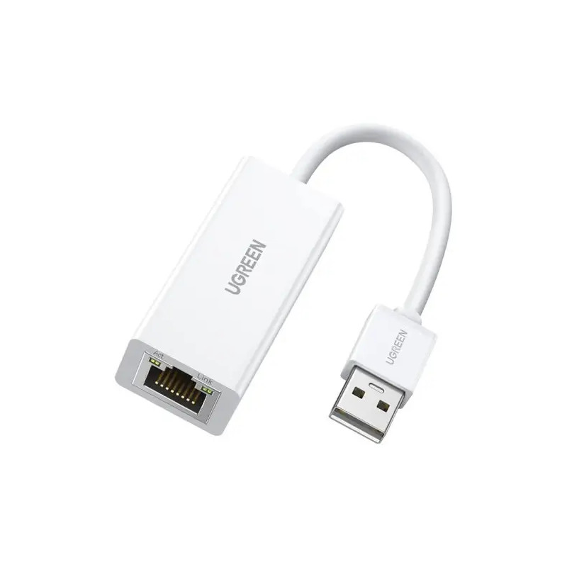 Ugreen Adaptateur USB 2.0 vers RJ45 Blanc (20253)