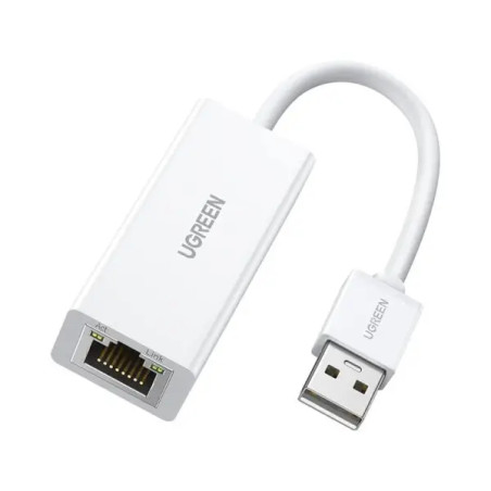 Ugreen Adaptateur USB 2.0 vers RJ45 Blanc (20253)