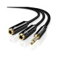 Ugreen Splitter Audio 3.5mm Male to 3.5mm Female Noir (30620)